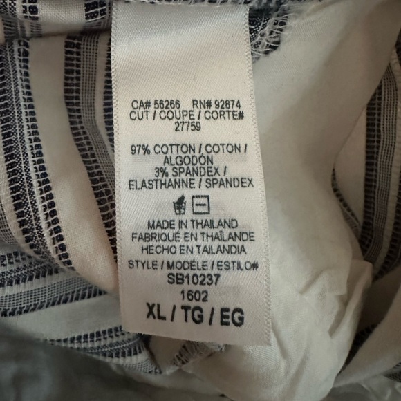 NWT-Splendid Navy Pinstripe Pants XL - Picture 10 of 10